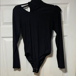 DL1961 Marianna Hewitt Black Ribbed bodysuit